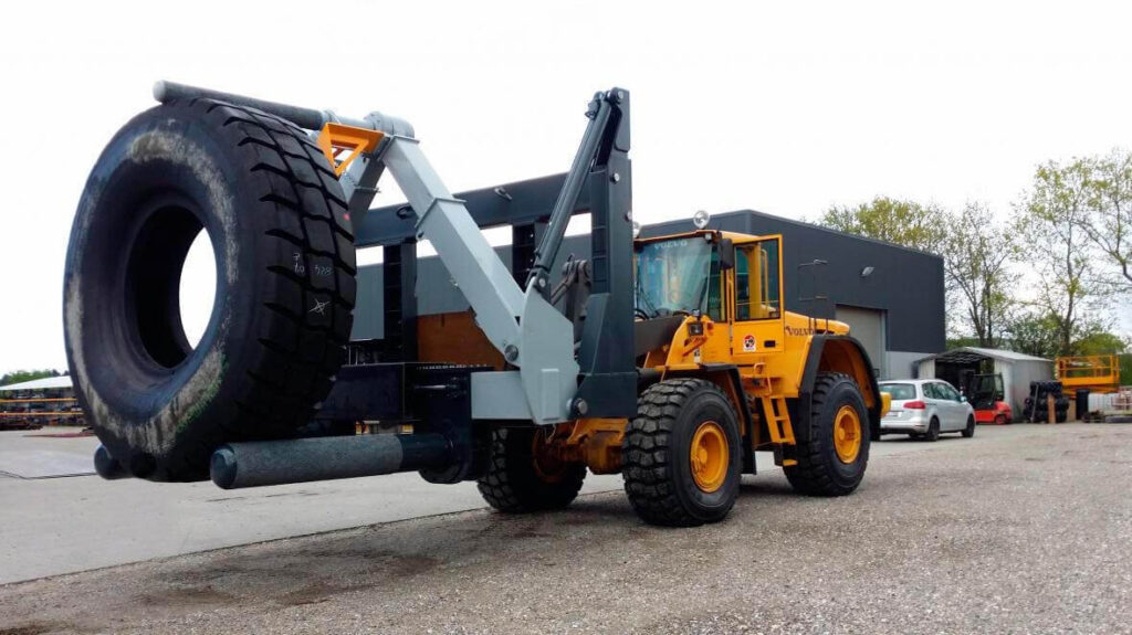 Mining tyre handler release