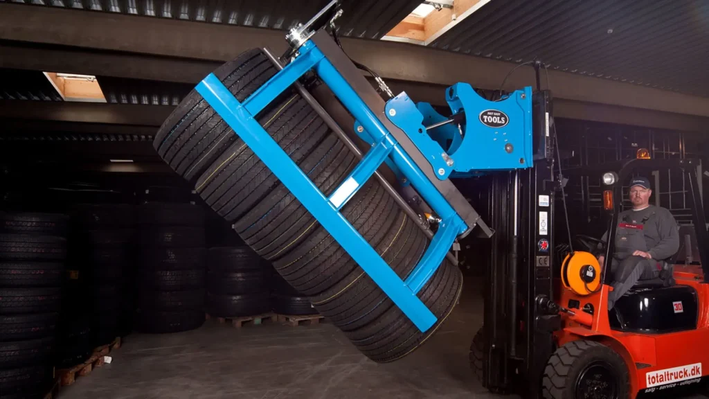 Easy Stacker improves tyre handling efficiency