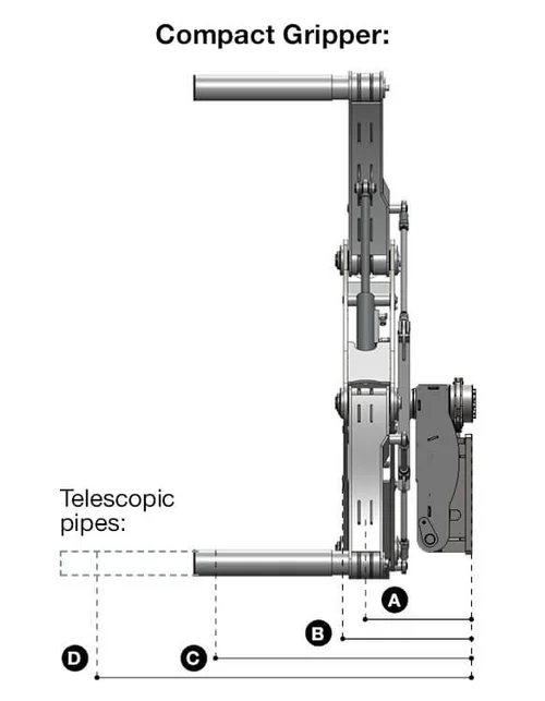 Easy Gripper 2400-2T Compact - spec drawing