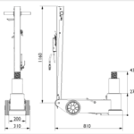 65-1APH Aircraft Jack - Billede 8
