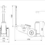 100-1H Heavy Duty Jack - Billede 7