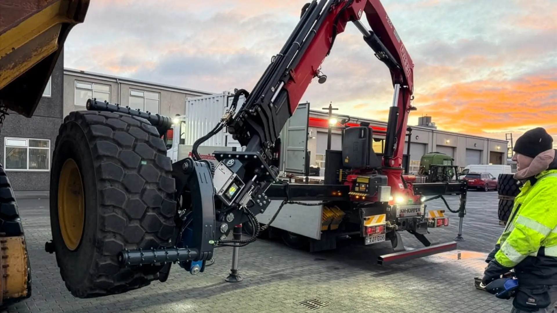 Safe OTR Tyre handling in Iceland