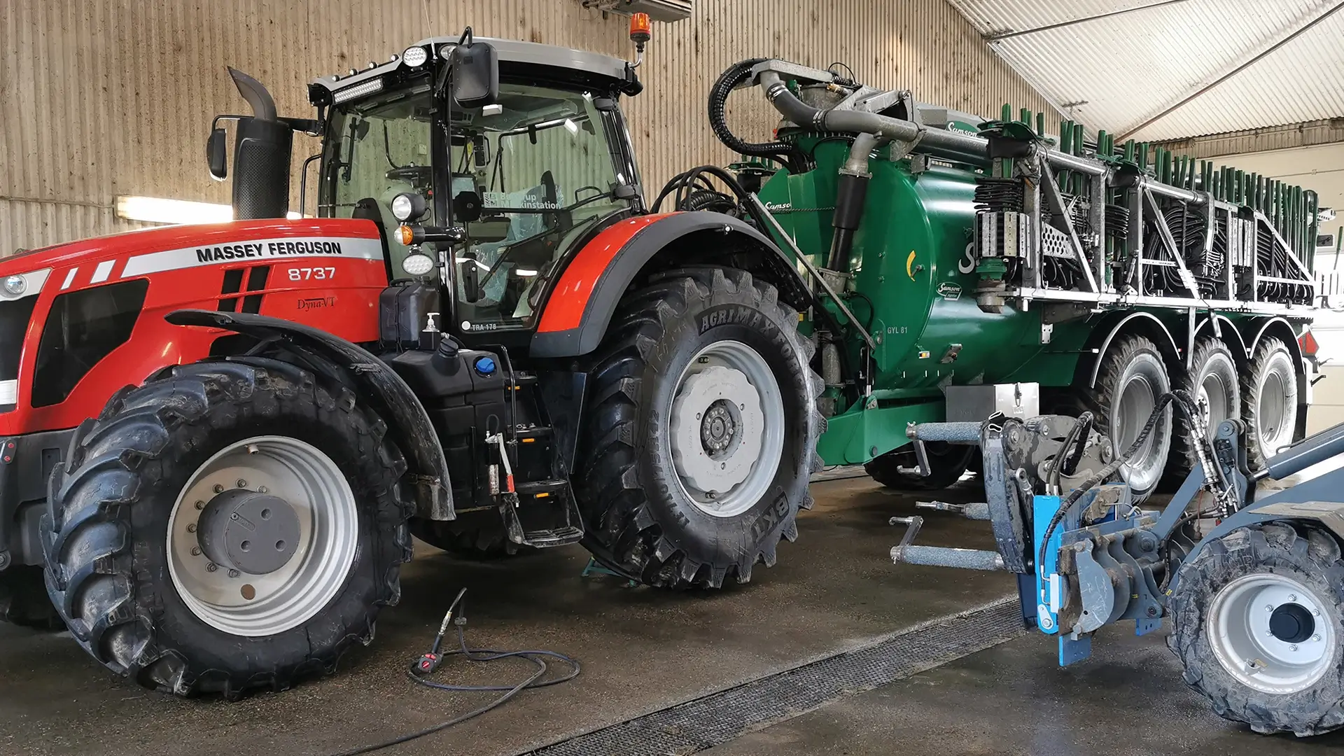 Wheel weights handling at Bejstrup Maskinstation